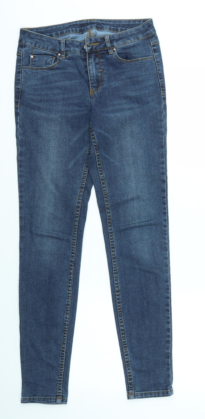 VILLA Womens Blue   Skinny Jeans Size 28 in L30 in