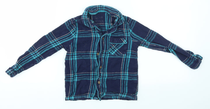 TU Boys Multicoloured Check Pyjama Top Size 5-6 Years
