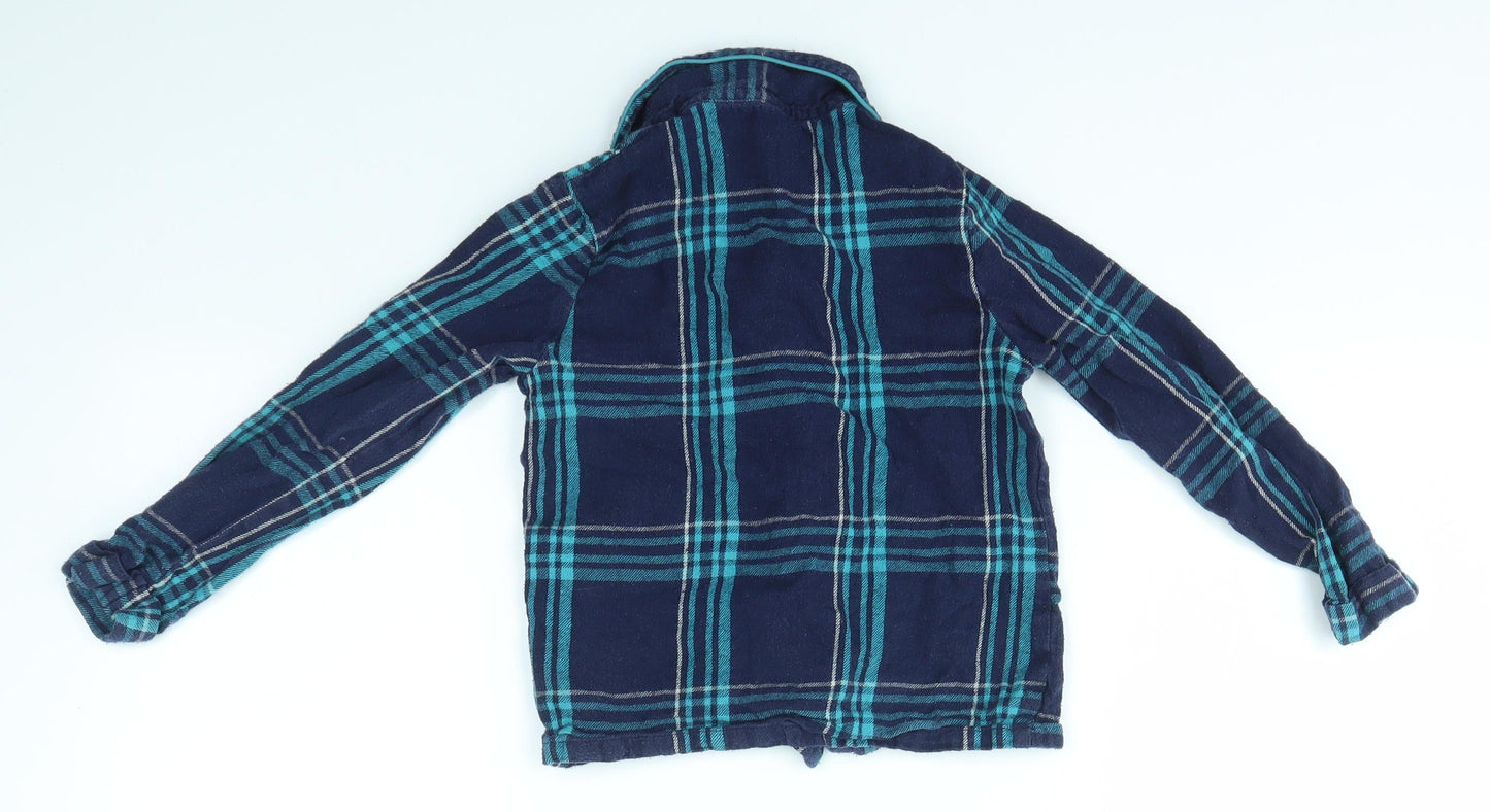 TU Boys Multicoloured Check   Pyjama Top Size 5-6 Years