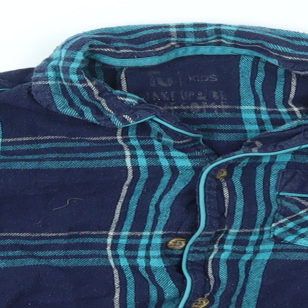 TU Boys Multicoloured Check   Pyjama Top Size 5-6 Years