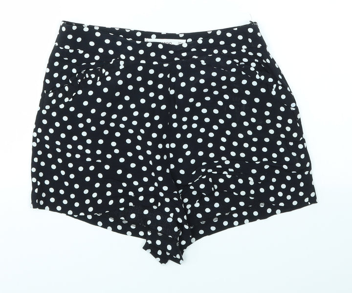 Mango Womens Multicoloured Polka Dot Boyfriend Shorts Size S