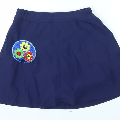 TEAM COLOURS Womens Blue   Skort  Size 24 in  - SHORTS UNDERNEATH NETBALL SPORT