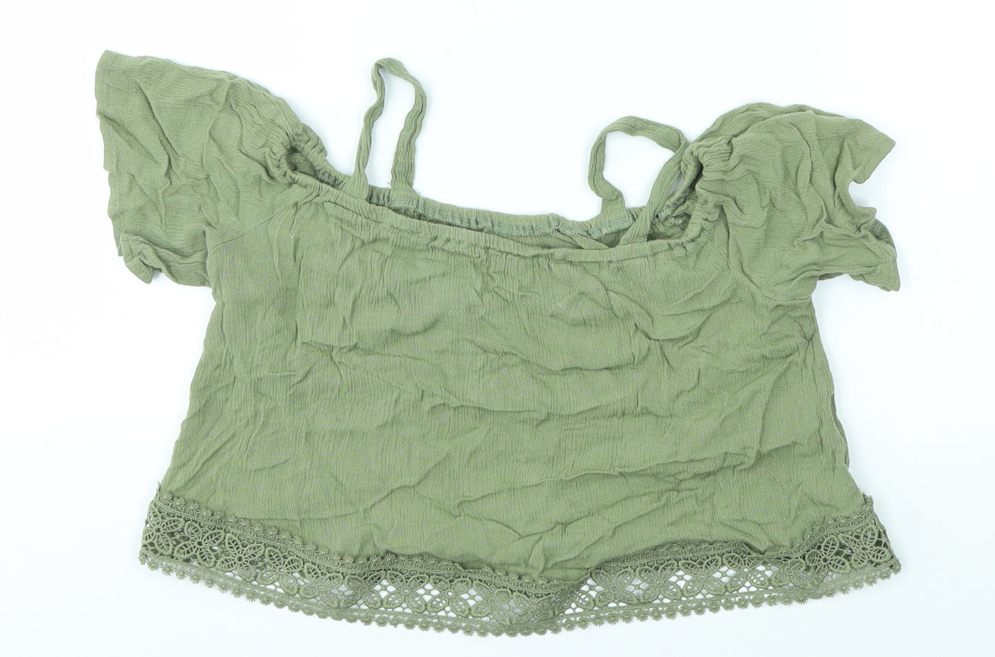 Primark Girls Green   Basic Blouse Size 7-8 Years