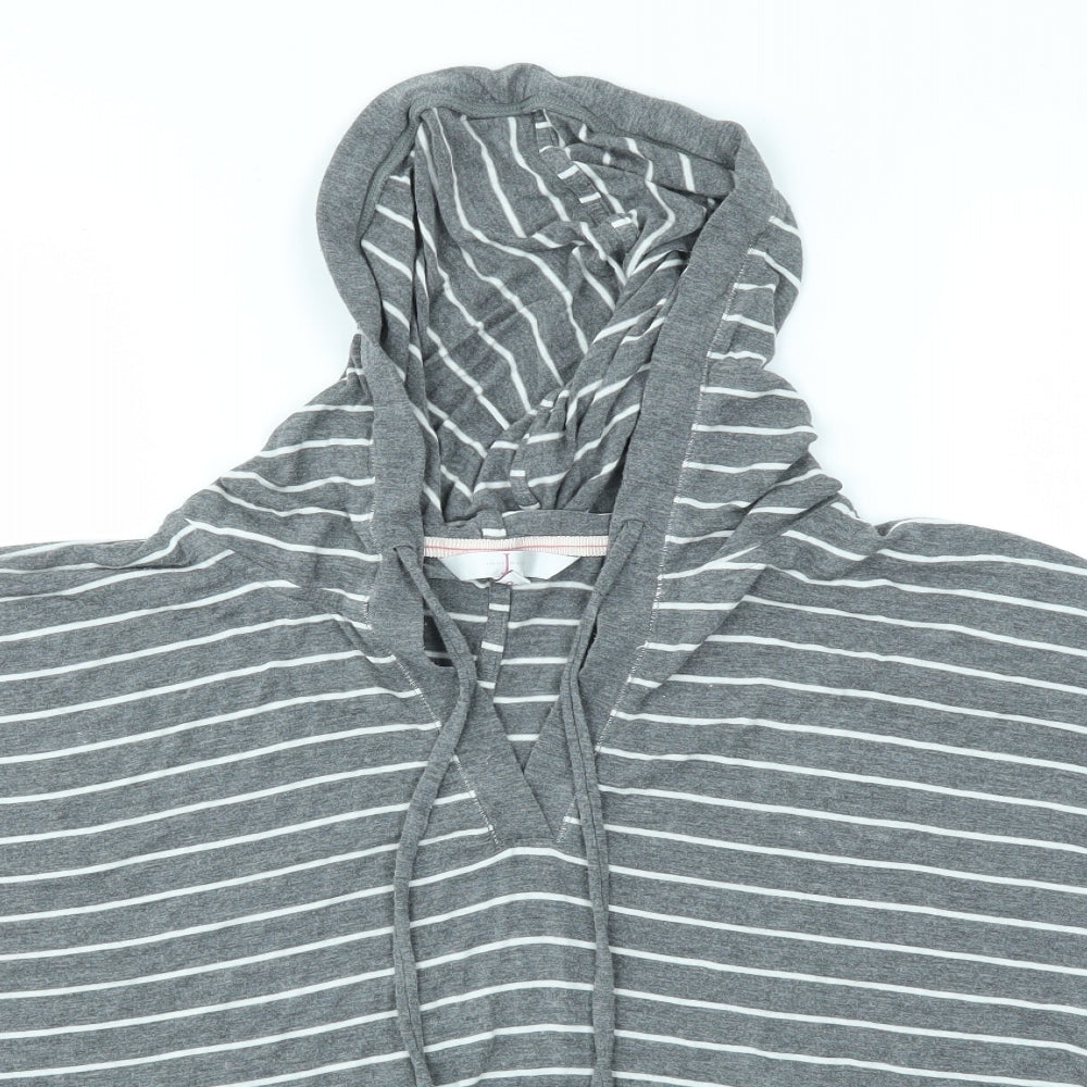 Jasper Conran Womens Grey Striped  Pullover Jumper Size 12