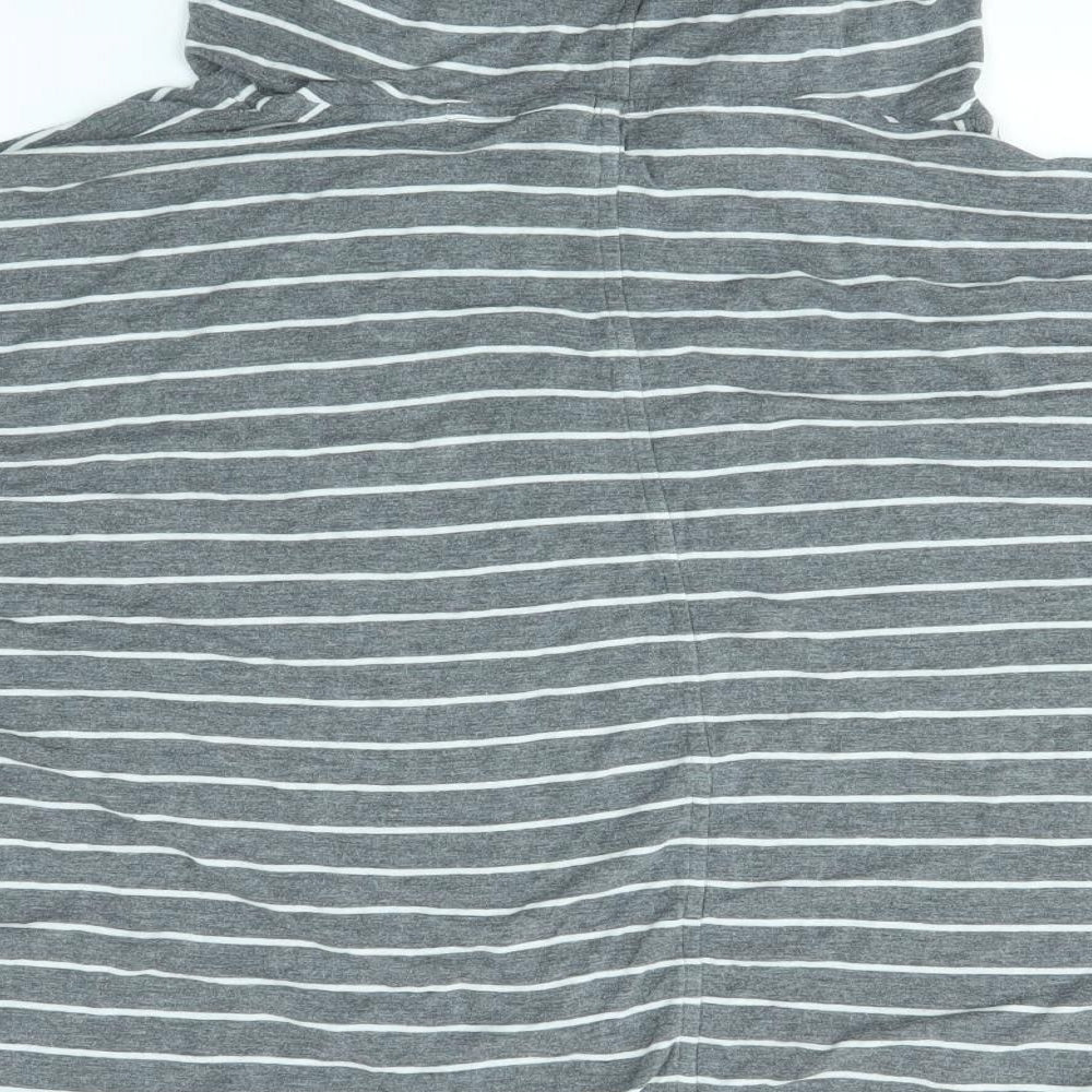 Jasper Conran Womens Grey Striped  Pullover Jumper Size 12