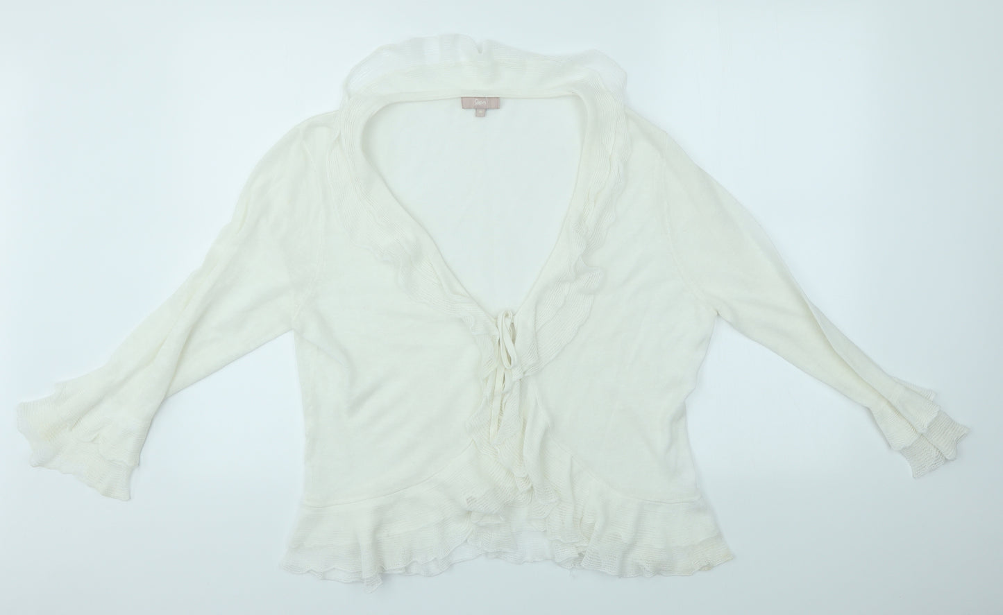 Soon Womens Ivory   Cardigan Jumper Size 18