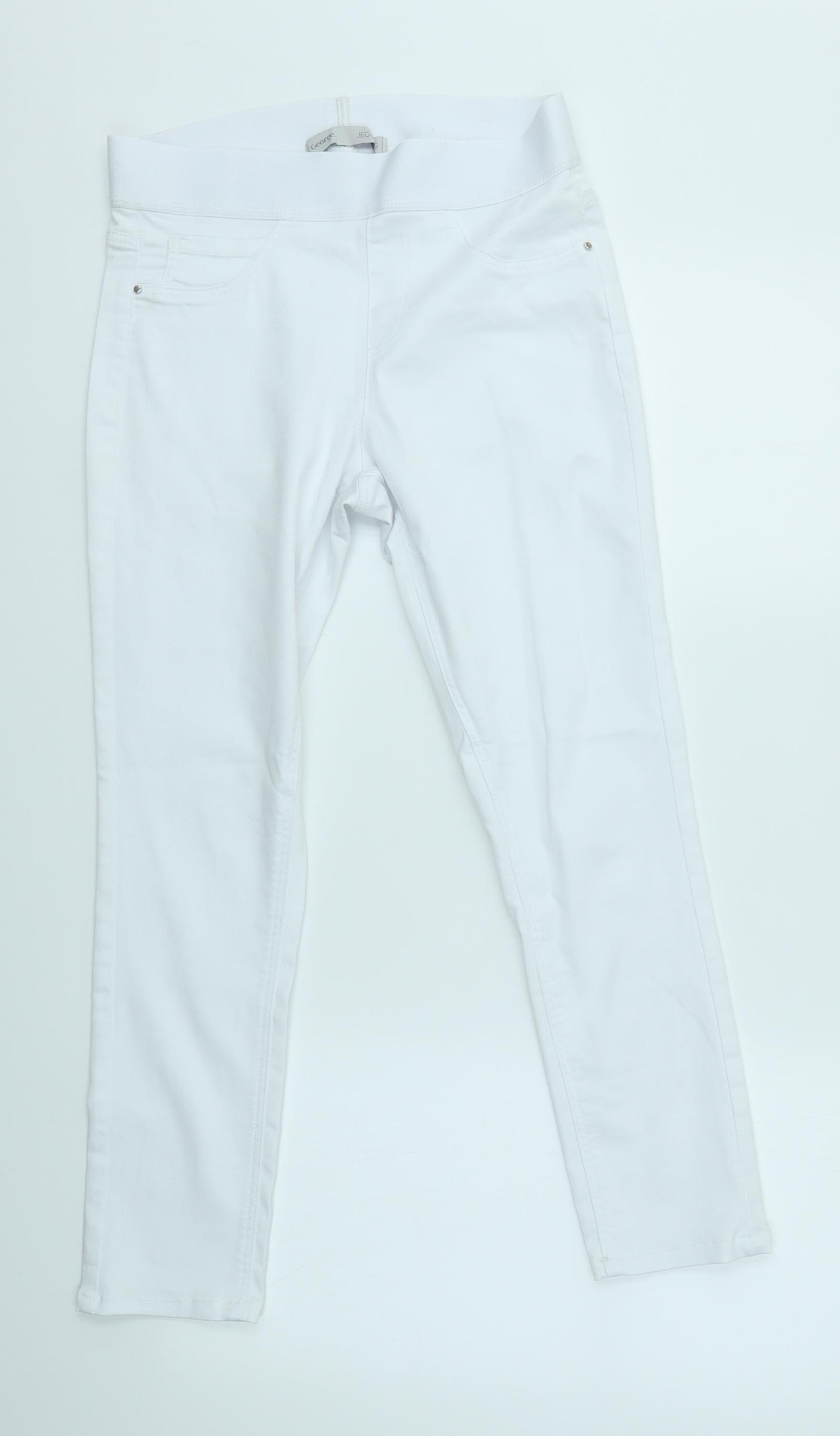 George Womens White   Jegging Jeans Size 10 L23 in