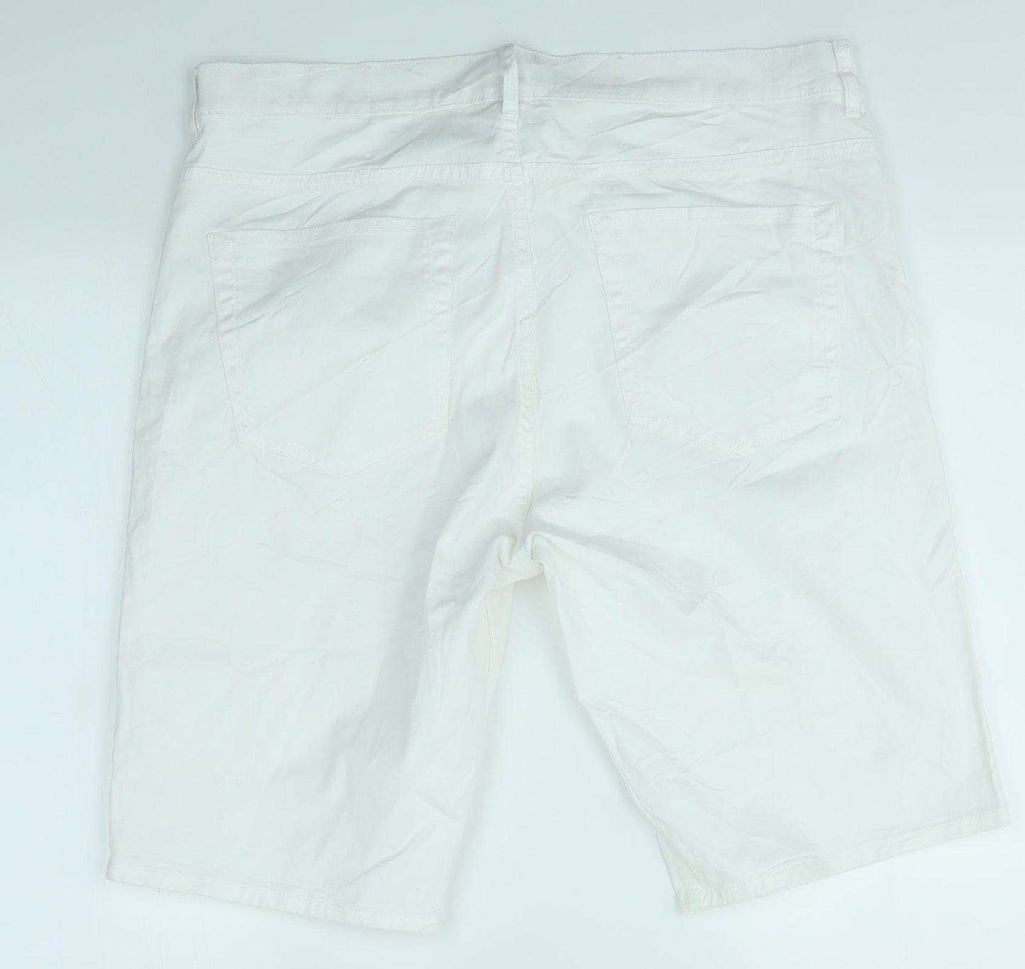 H&M Womens White   Chino Shorts Size 8