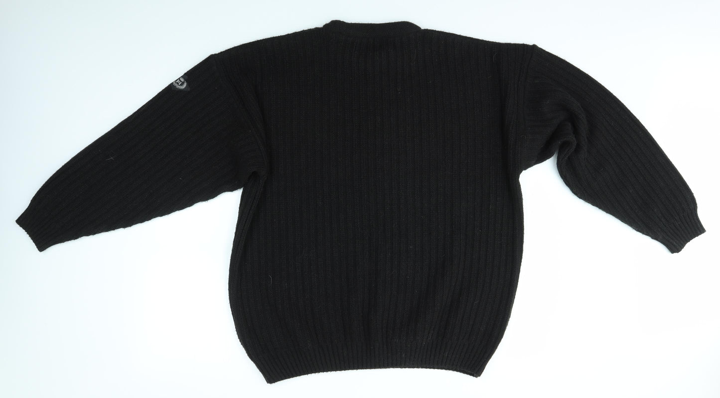 Henri Lloyd Mens Black   Pullover Jumper Size M