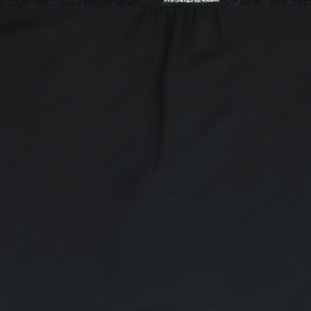Warehouse Womens Black   Basic Button-Up Size 10