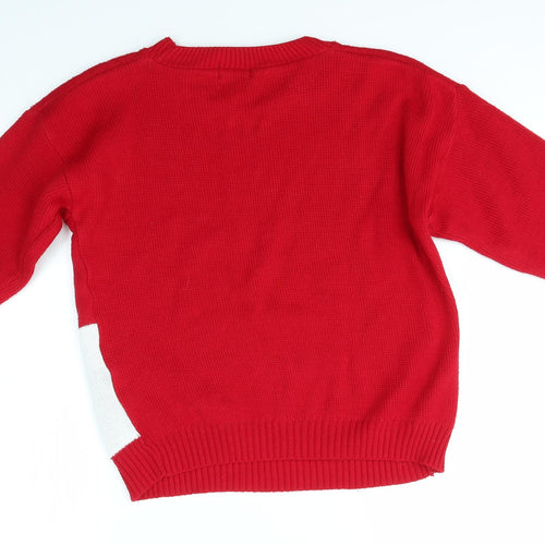 Preworn Mens Multicoloured   Pullover Jumper Size M  - festive christmas