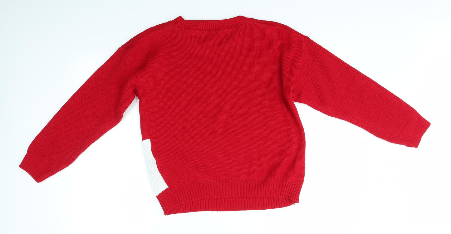 Preworn Mens Multicoloured   Pullover Jumper Size M  - festive christmas