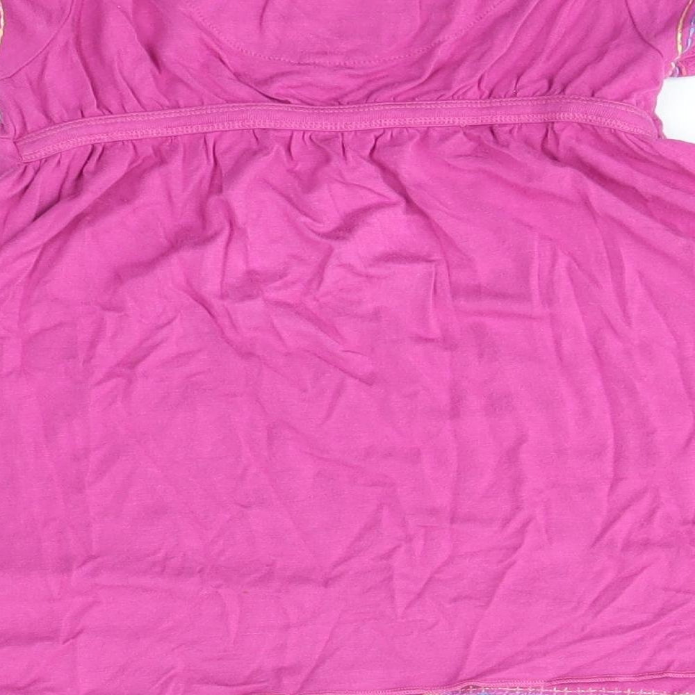Debenhams Girls Pink   T-Shirt Dress  Size 18-24 Months