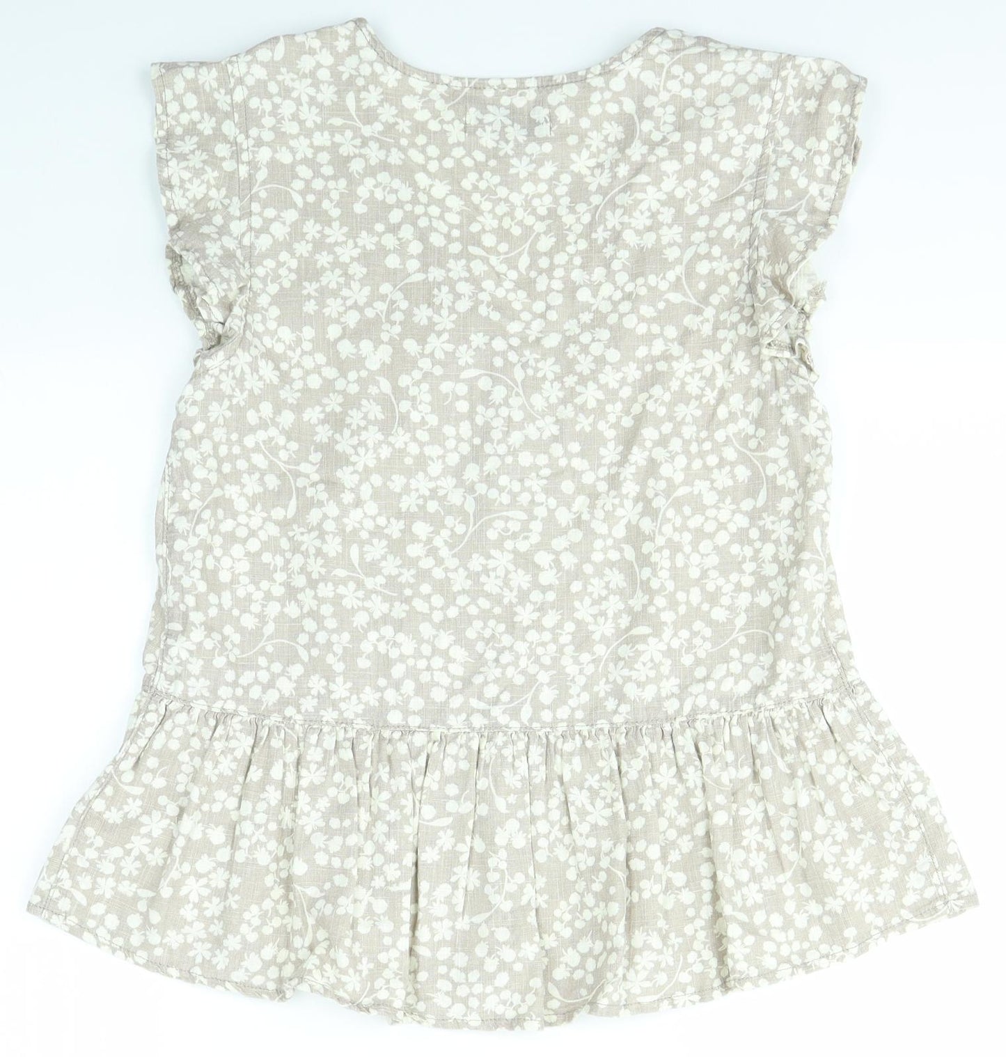 NEXT Womens Brown Floral  Basic Blouse Size 12