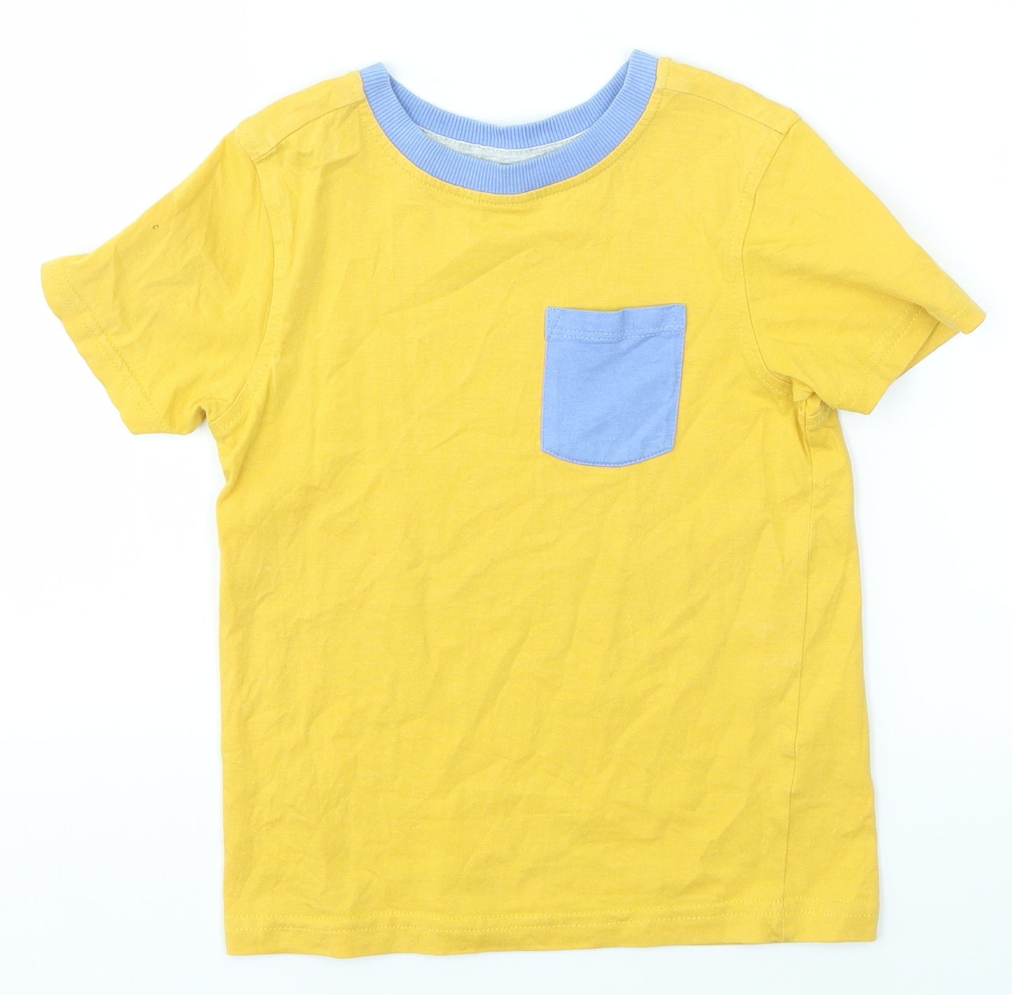 George Boys Yellow   Basic T-Shirt Size 3-4 Years
