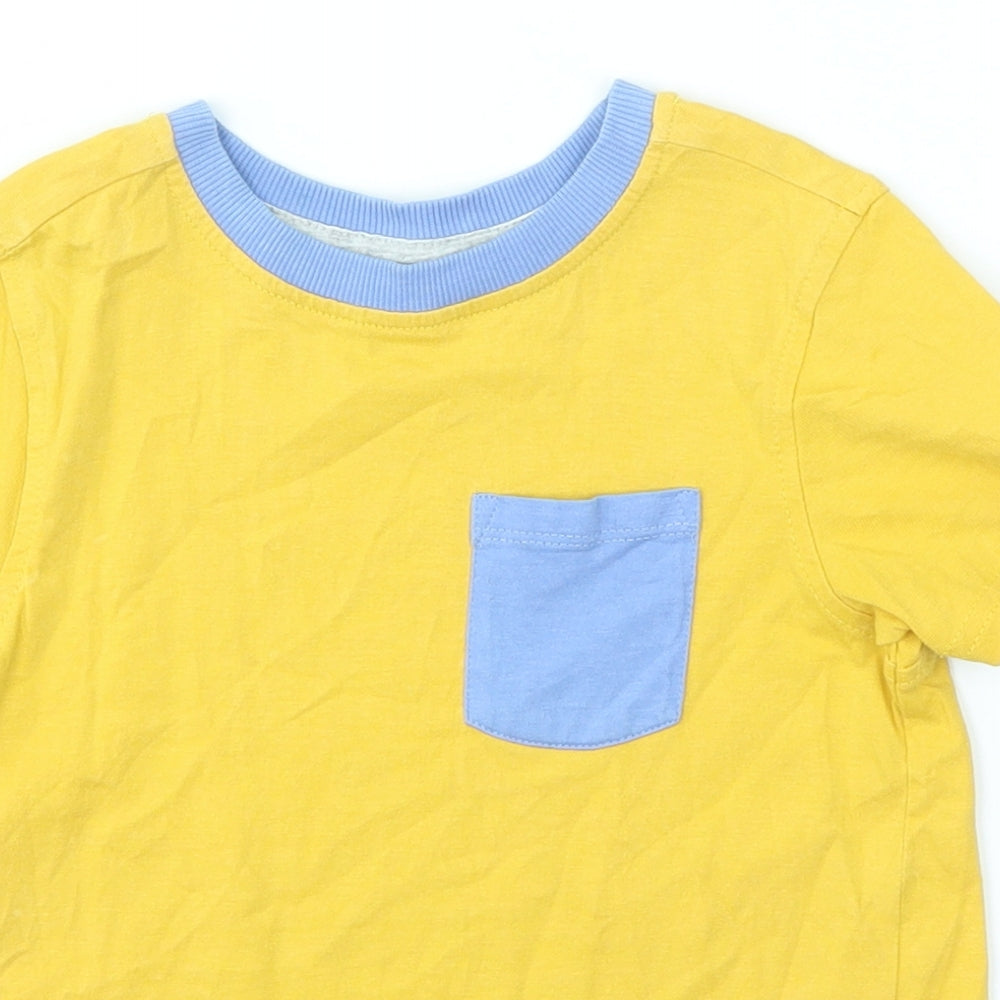 George Boys Yellow   Basic T-Shirt Size 3-4 Years