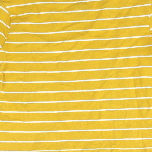 F&F Boys Yellow Striped  Basic T-Shirt Size 3-4 Years