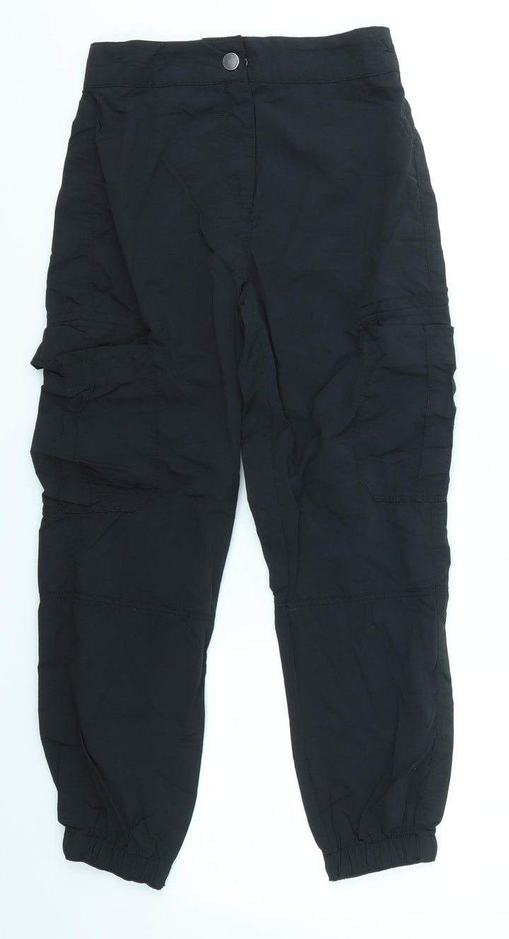 NEXT Girls Black   Jogger Trousers Size 9 Months
