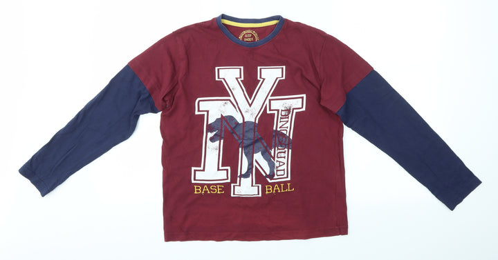 Matalan Boys Multicoloured Solid Pyjama Set Size 12 Years