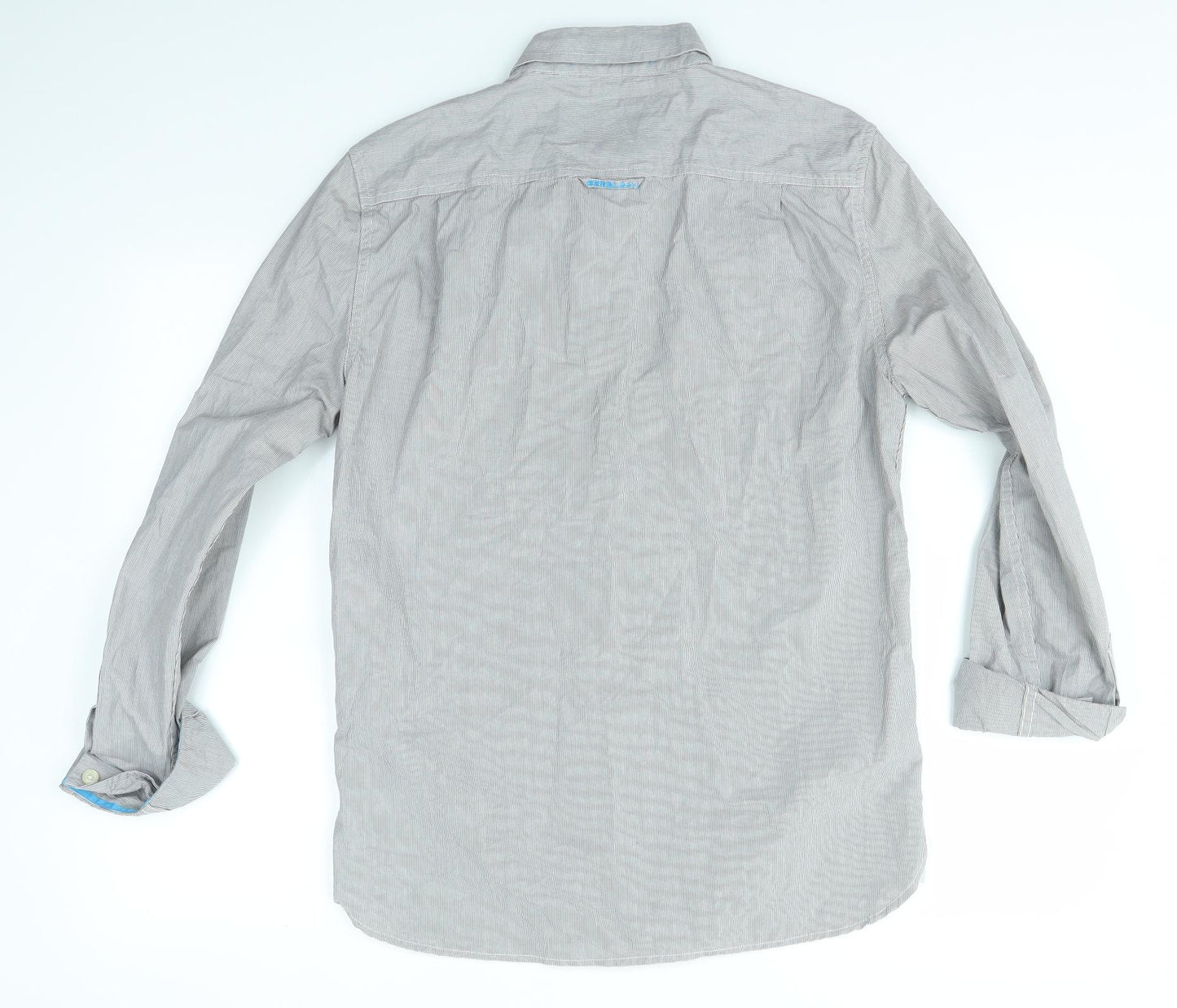 Superdry Mens Grey    Button-Up Size M