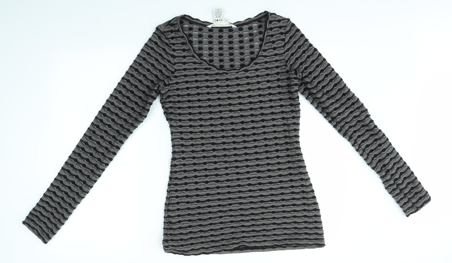 Max Studio Womens Grey   Basic T-Shirt Size S
