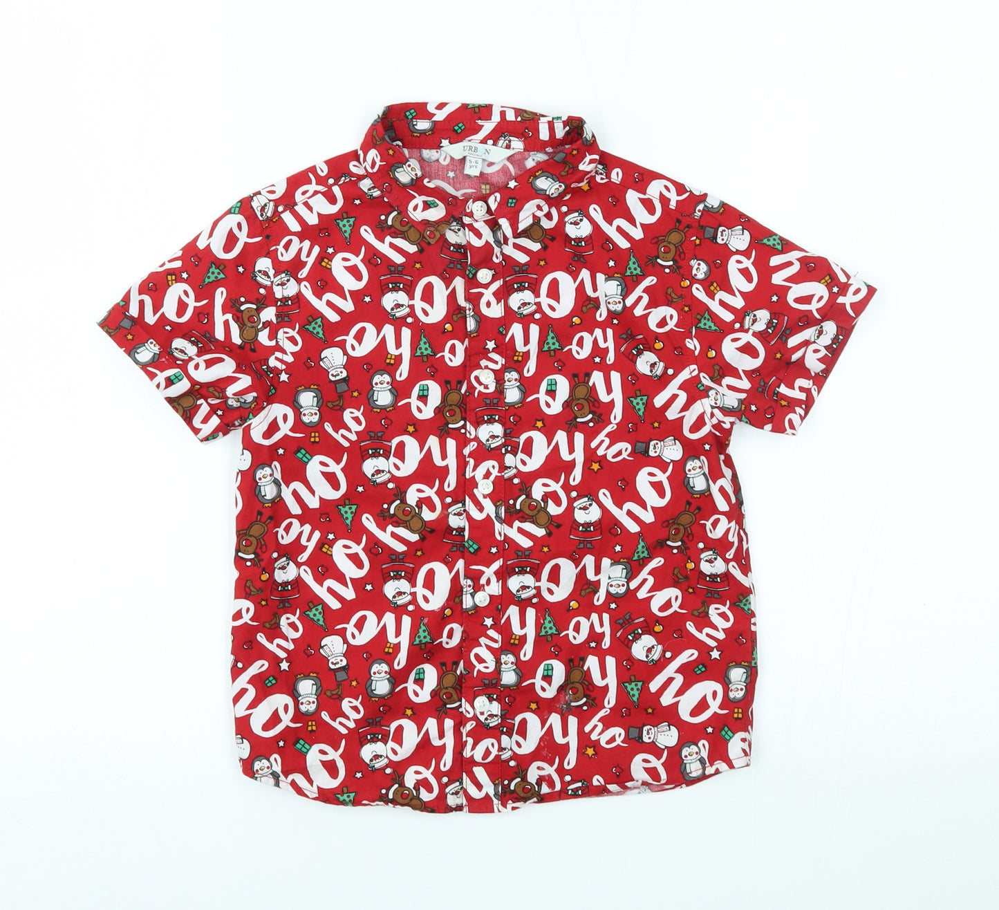Urban Rascals Boys Red    Button-Up Size 5-6 Years