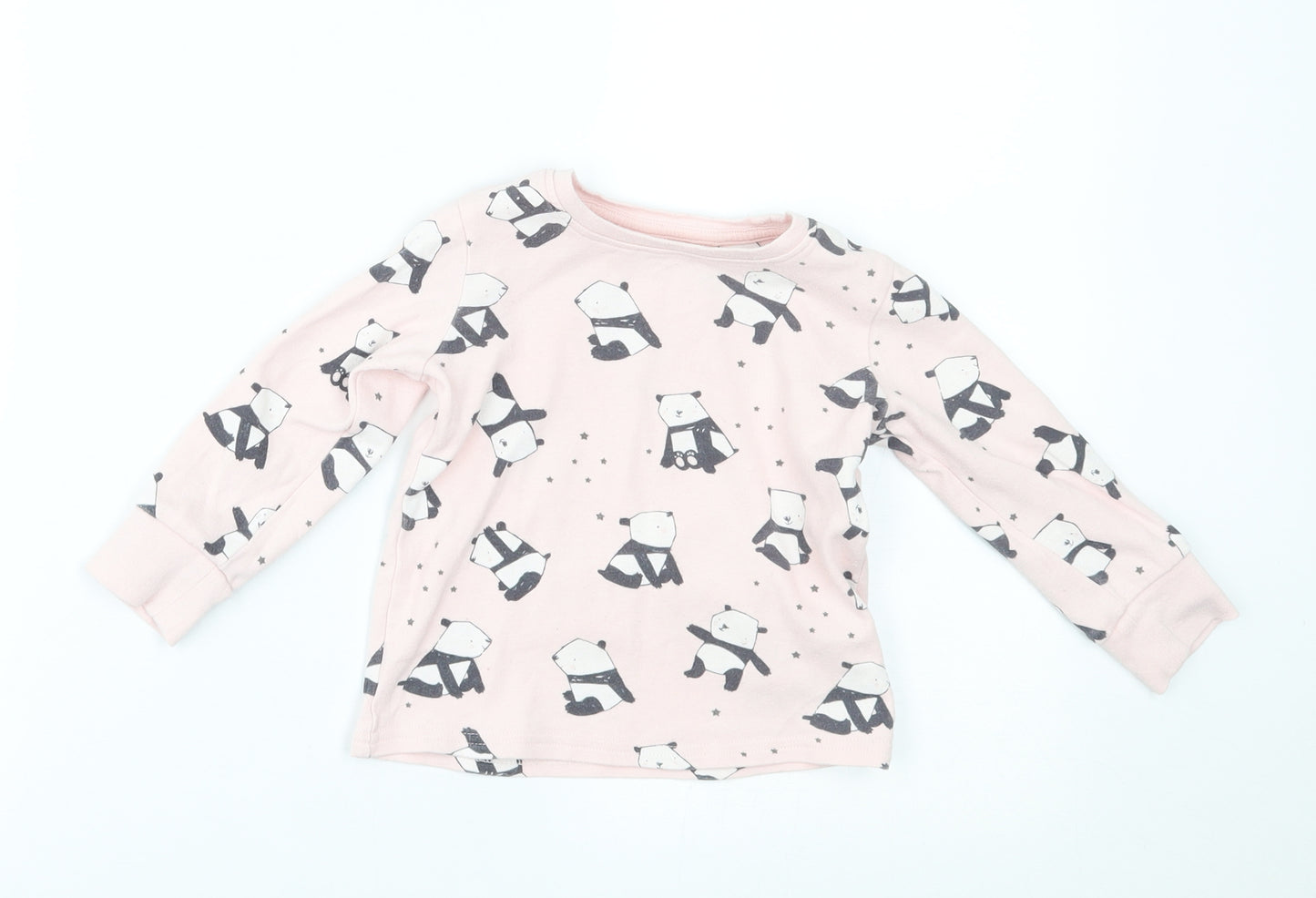 NEXT Girls Pink   Pullover Jumper Size 18-24 Months  - panda