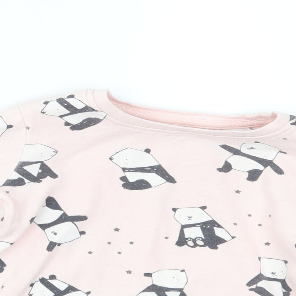 NEXT Girls Pink   Pullover Jumper Size 18-24 Months  - panda