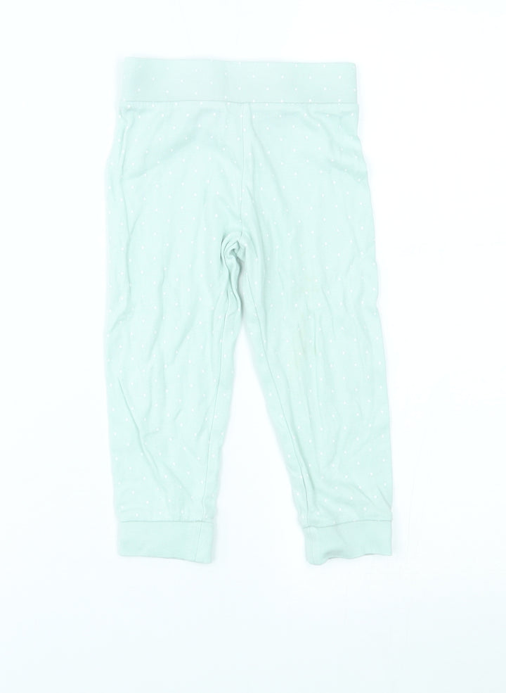 Mini Club Girls Green Polka Dot   Pyjama Pants Size 18-24 Months