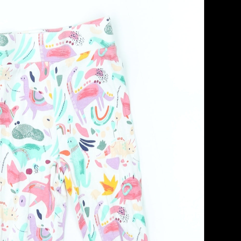 Mini Club Baby White    Pyjama Pants Size 18-24 Months  - dino pattern