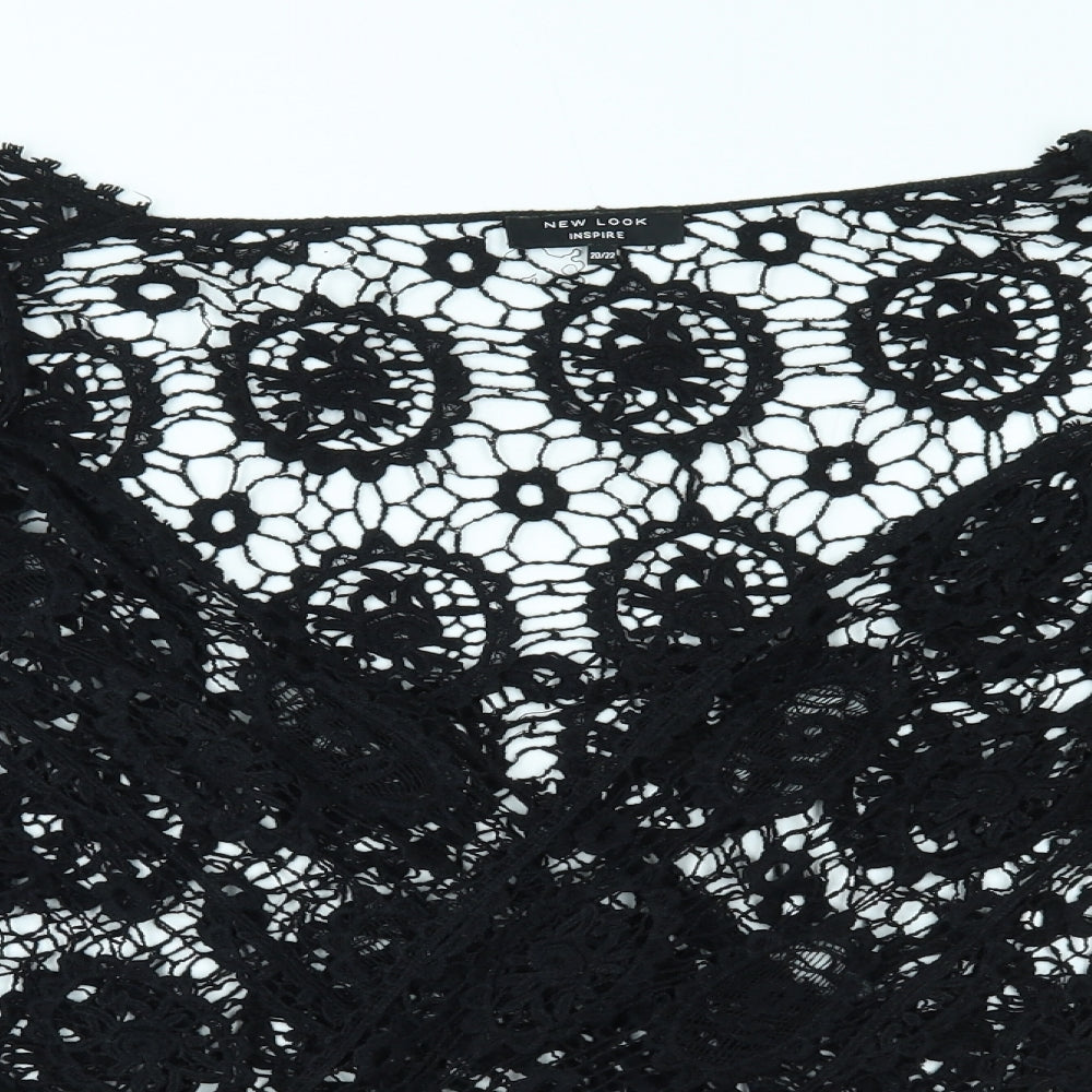 New Look Womens Black   Cardigan Jumper Size 20  -