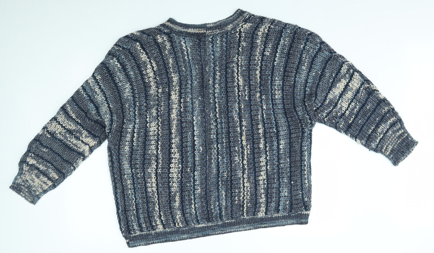 Savoir Womens Blue Striped  Cardigan Jumper Size 20