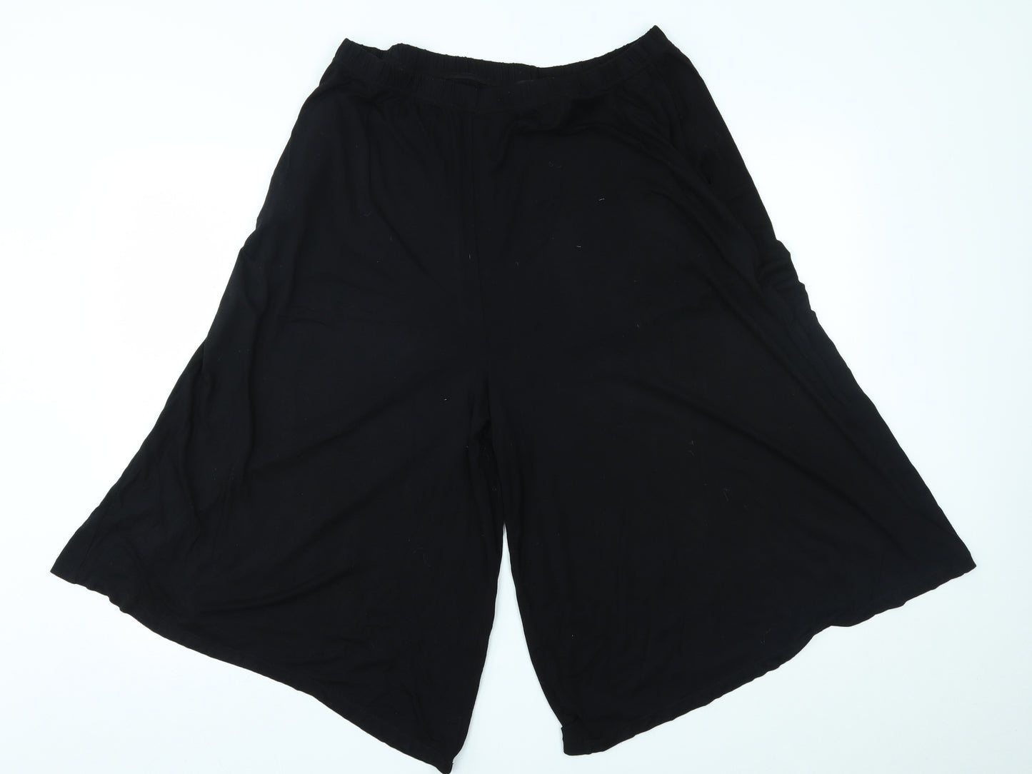 Yours Womens Black   Culotte Shorts Size 18