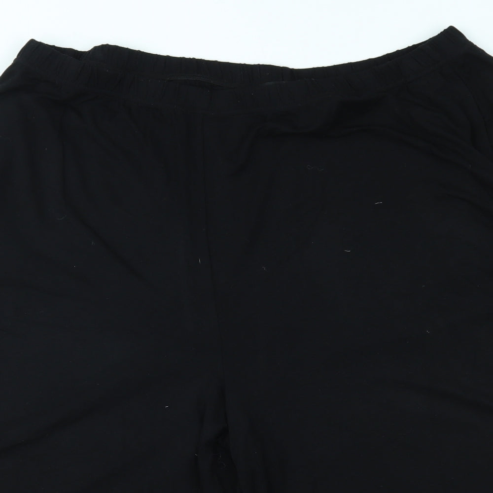 Yours Womens Black   Culotte Shorts Size 18