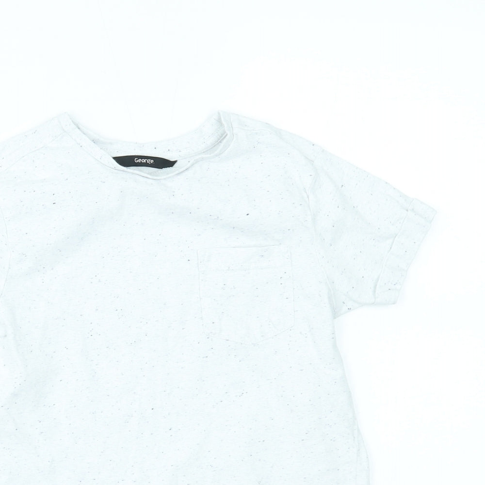 George Boys White   Basic T-Shirt Size 5-6 Years