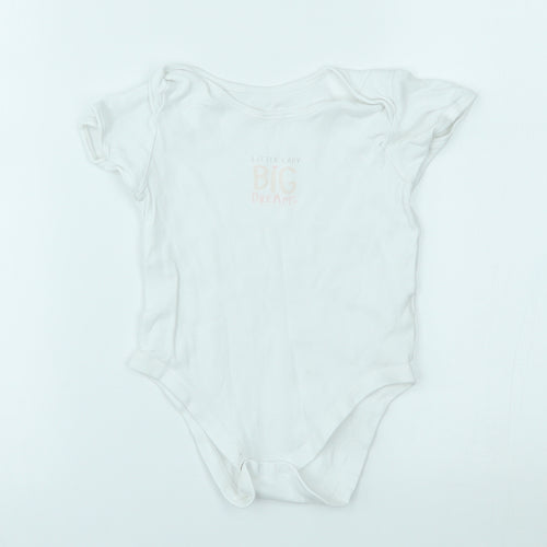George Baby White   Babygrow One-Piece Size 18-24 Months  - little lady big dreams