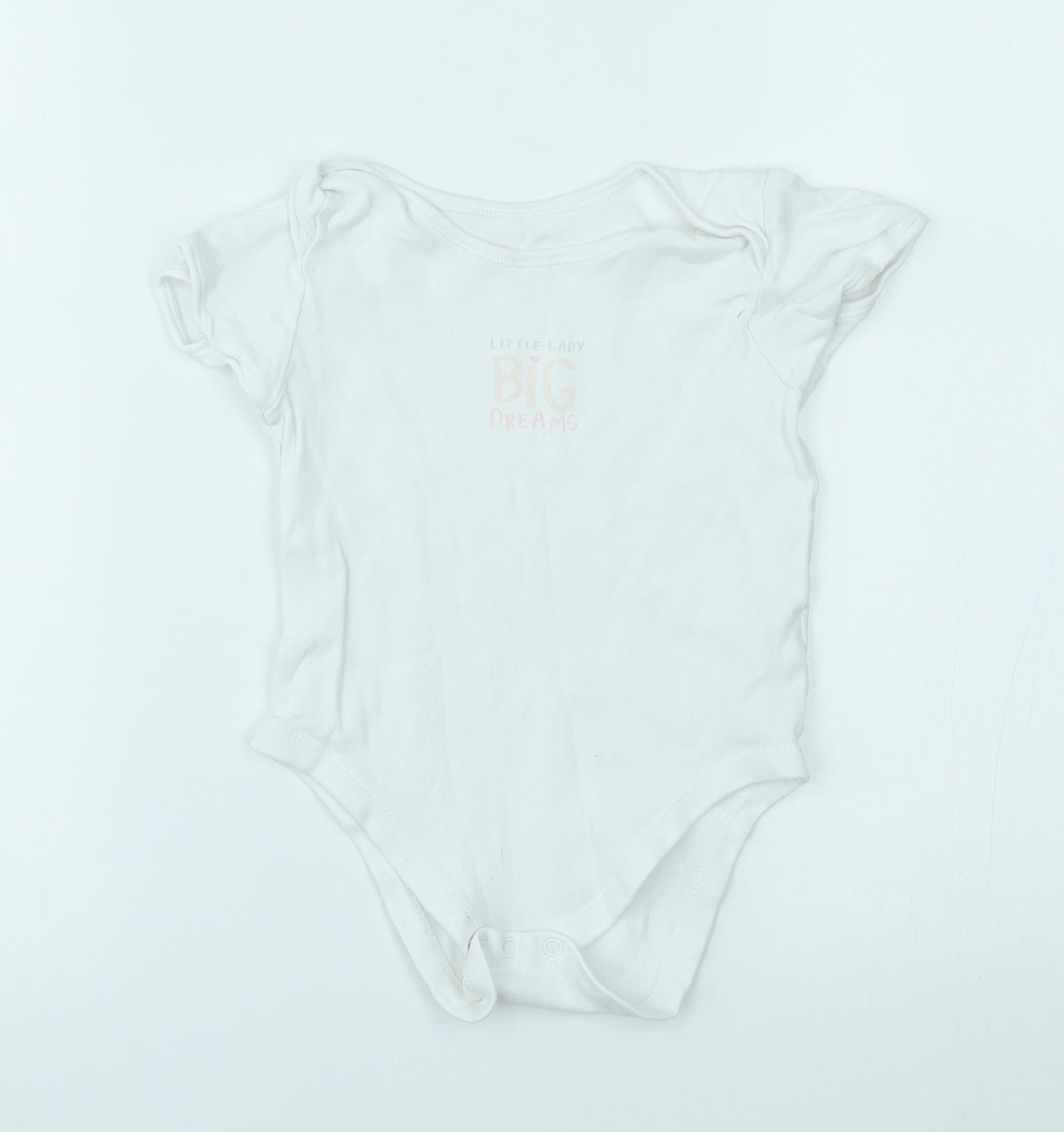 George Baby White   Babygrow One-Piece Size 18-24 Months  - little lady big dreams