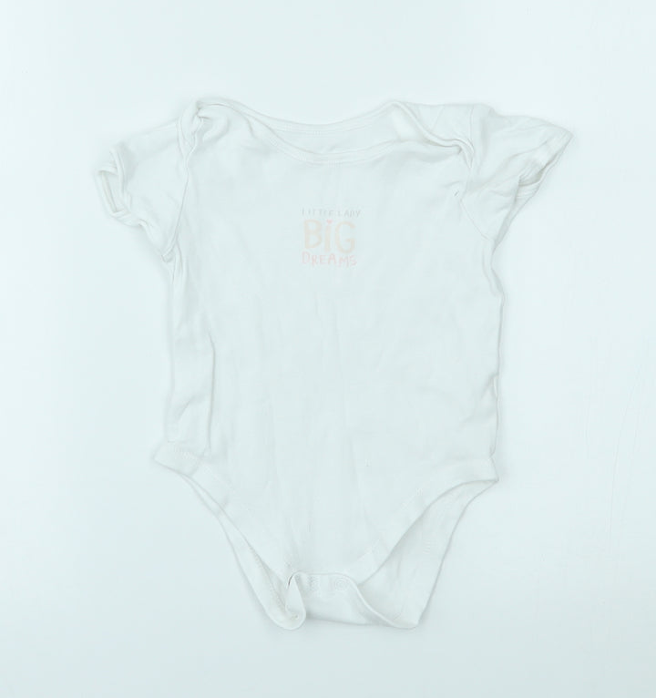 George Baby White Babygrow One-Piece Size 18-24 Months - little lady big dreams