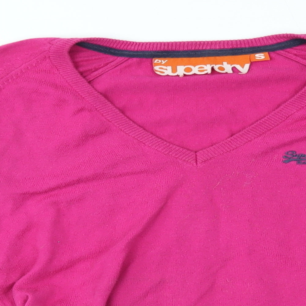 Superdry Womens Pink   Pullover Jumper Size S