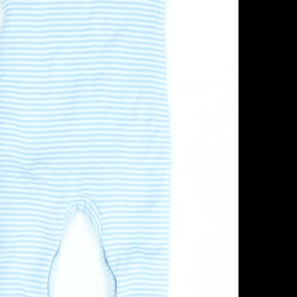 Debenhams Baby Blue Striped  Babygrow One-Piece Size 3-6 Months