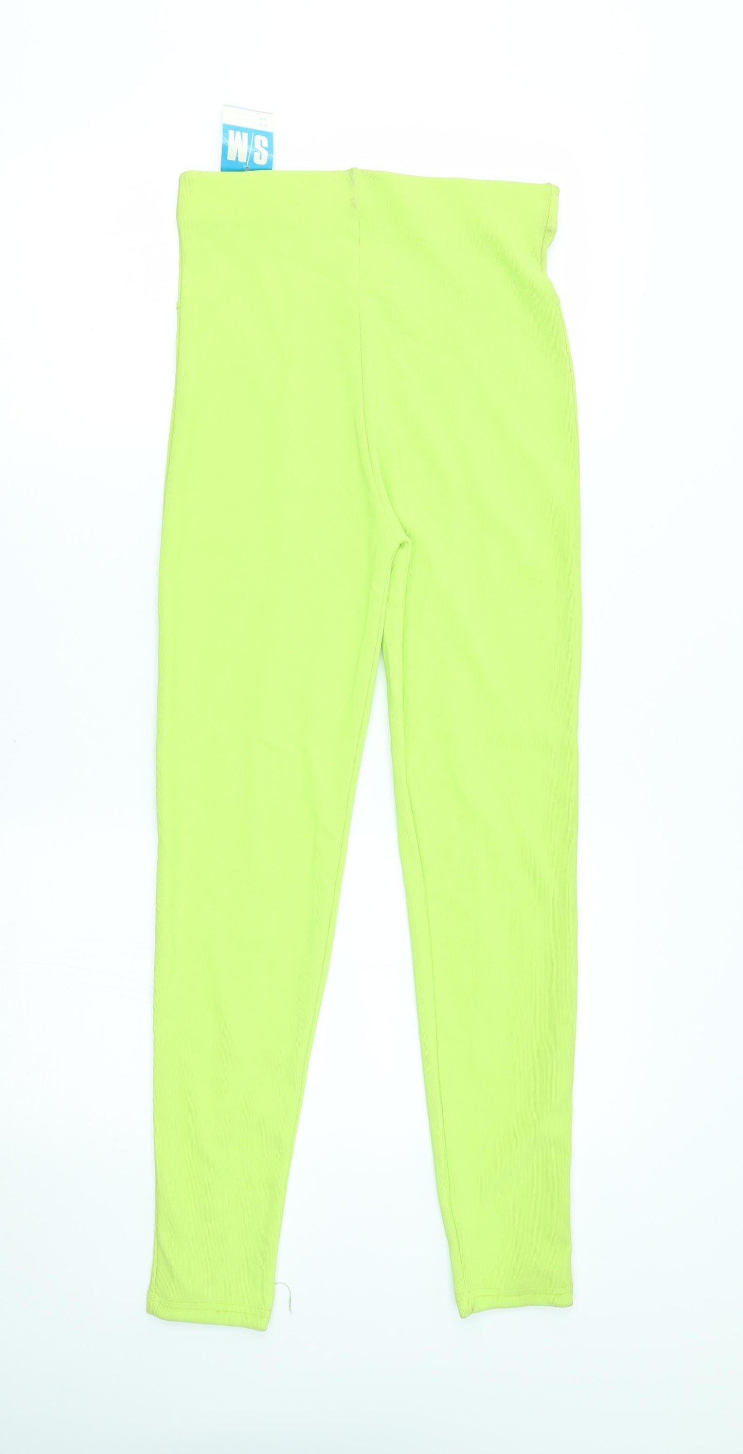 Lycra Womens Green    Leggings Size S L7 in