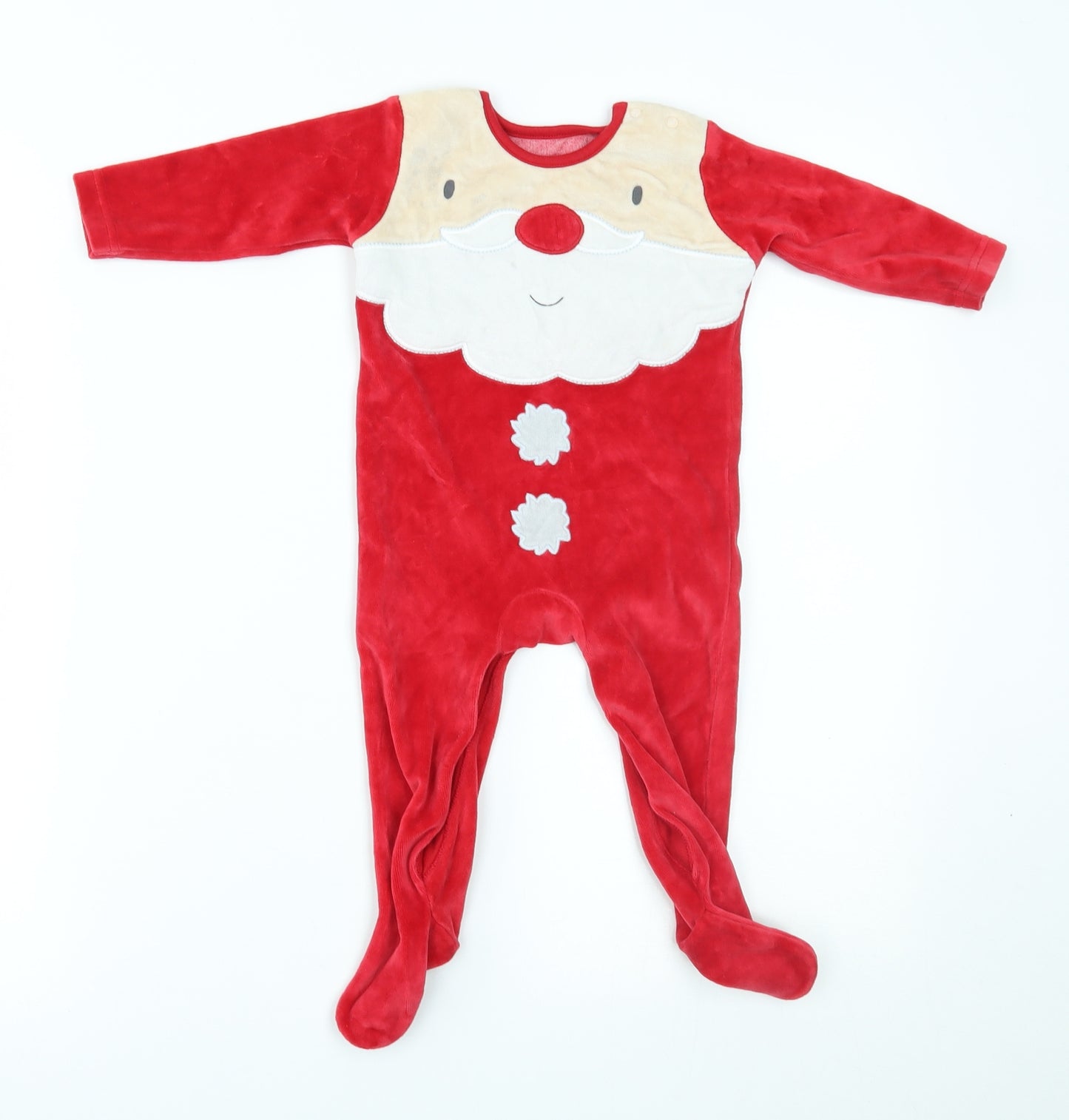 Nutmeg Baby Red    One Piece Size 6-9 Months  - Crhistmas
