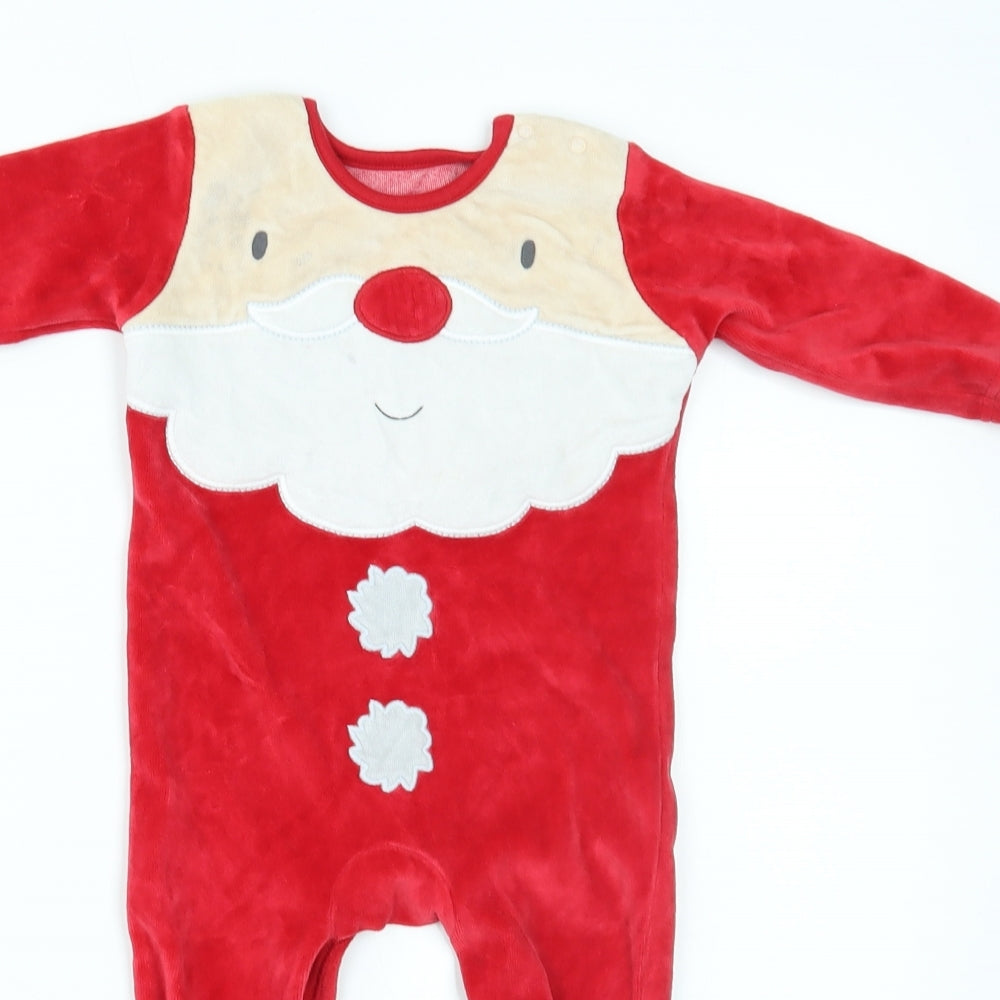 Nutmeg Baby Red    One Piece Size 6-9 Months  - Crhistmas