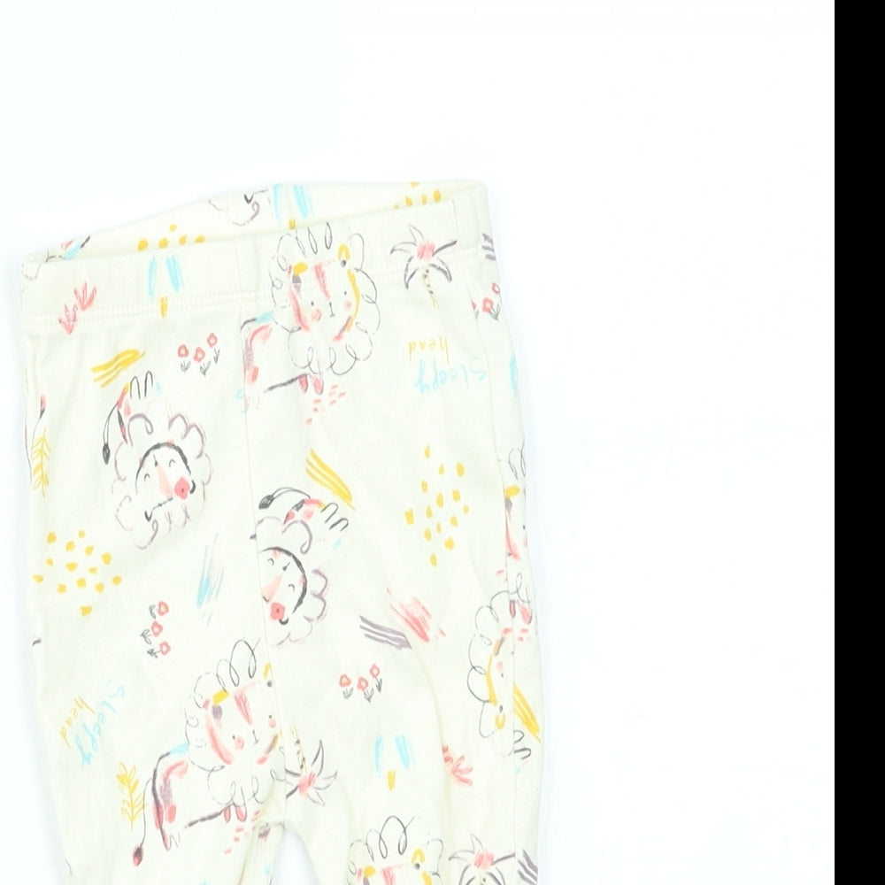 Nutmeg Baby Yellow    Pyjama Pants Size 3-6 Months  - time for bed sleepyhead