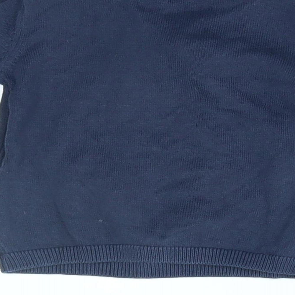 M&S Baby Blue   Pullover Jumper Size 6-9 Months  - santa