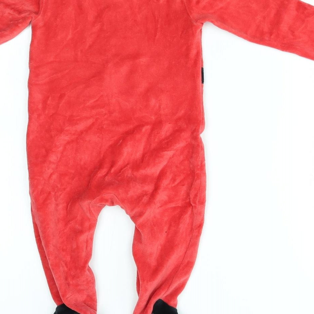 F&F Baby Red    One Piece Size 9-12 Months  - santa, christmas