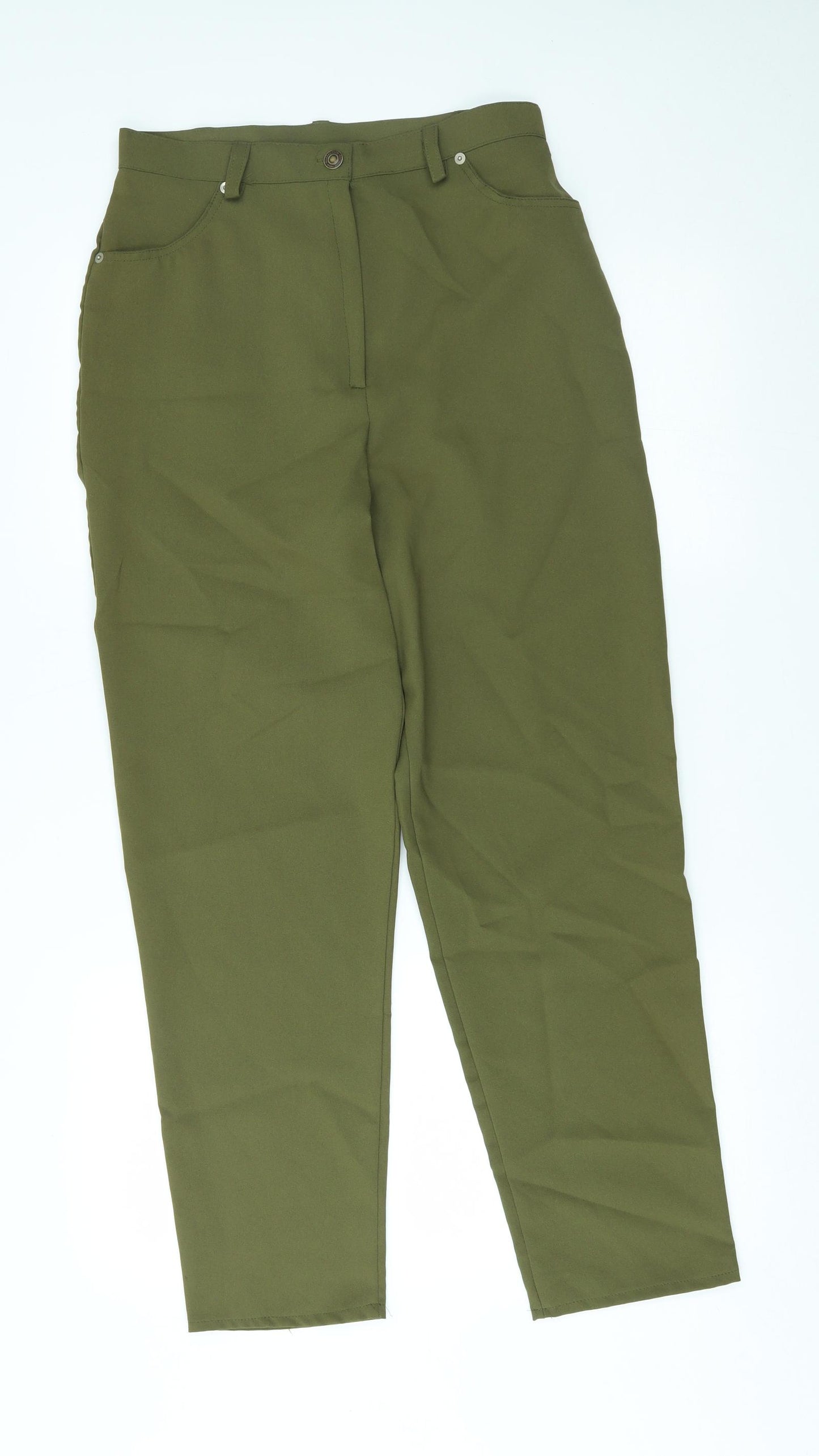 Preworn Womens Green   Trousers  Size 12 L28 in