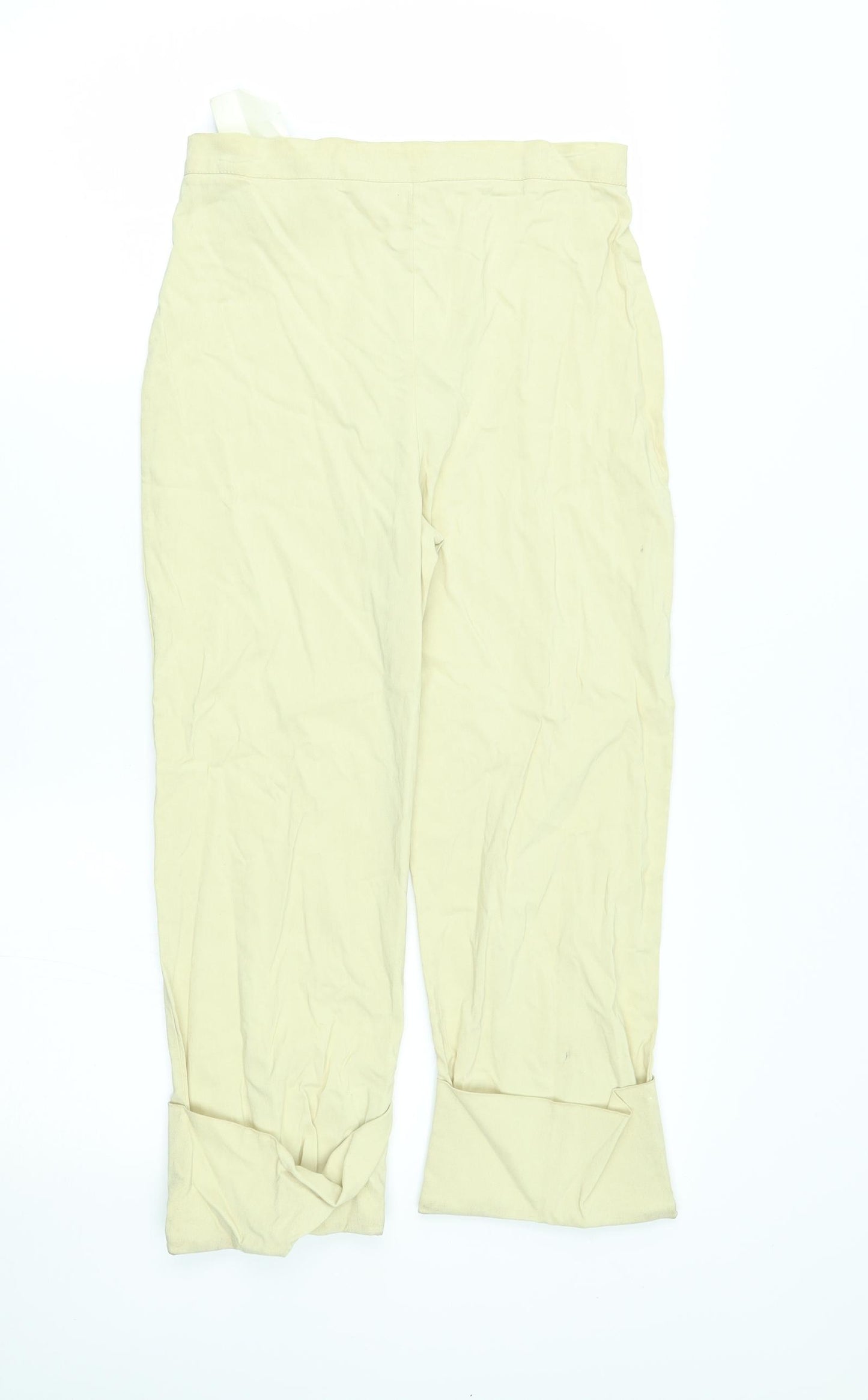 stretch Womens Beige   Capri Trousers Size 12 L21 in