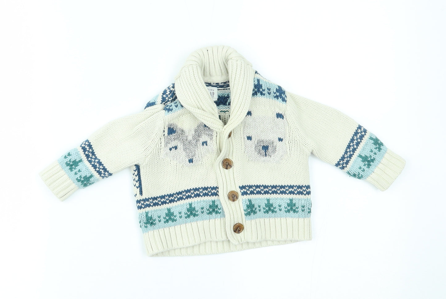 Gap Baby Beige   Cardigan Jumper Size 6-9 Months  - chill