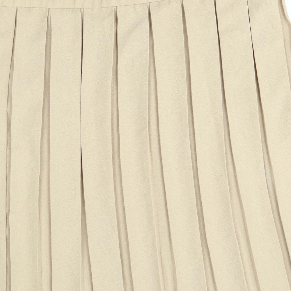 short fitting Womens Beige   Pleated Skirt Size 20